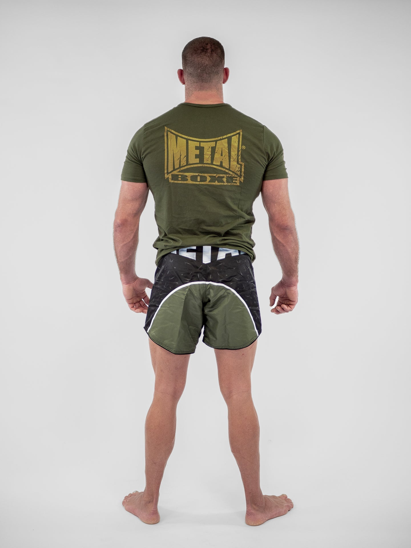 T-Shirt Metal Boxe Vintage Militärstil