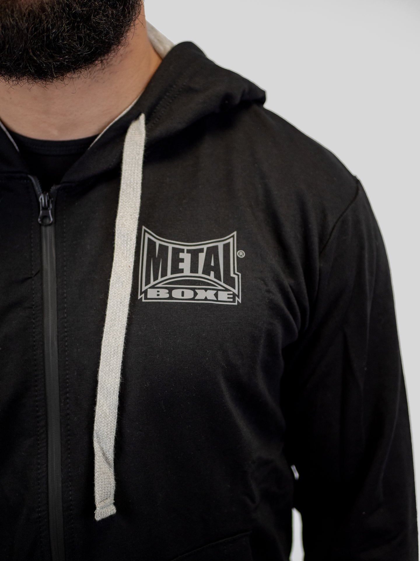 Sudadera con capucha Metal Boxe Regular Negra