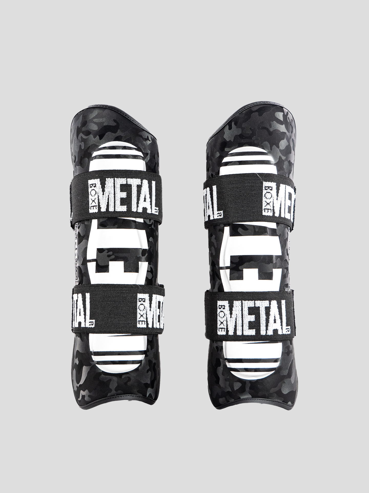 Metal Boxe Mirror Shin Guards