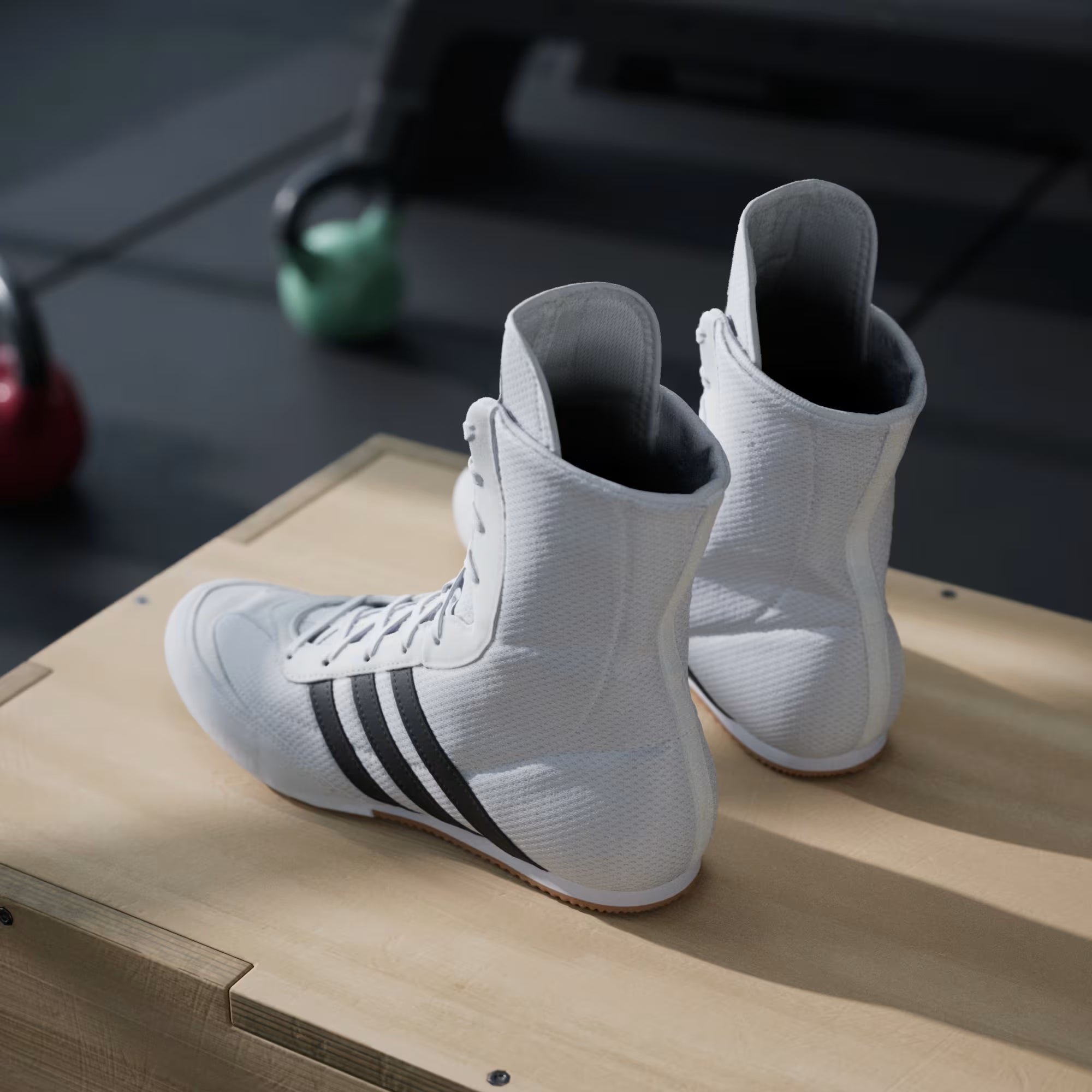 Adidas Box Hog 2 White Boxing Shoes