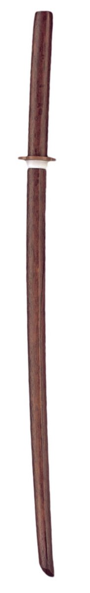 80cm röd ek barnbokken komplett med kampsport tsuba