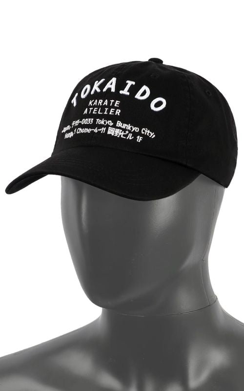 cappellino da karate Tokaido leggero e traspirante.Colore nero