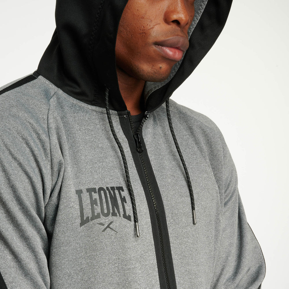 Lion Melange Hoodie with Zip