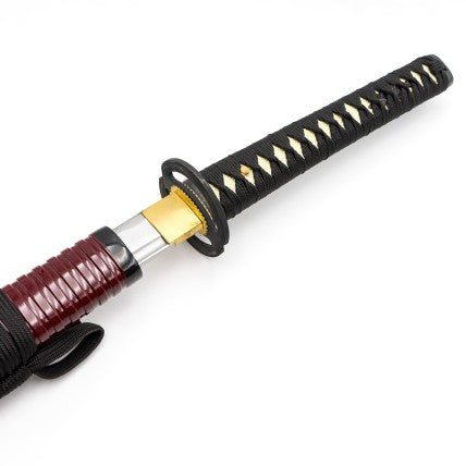 Brown Bamboo Forged Steel Decorative Katana