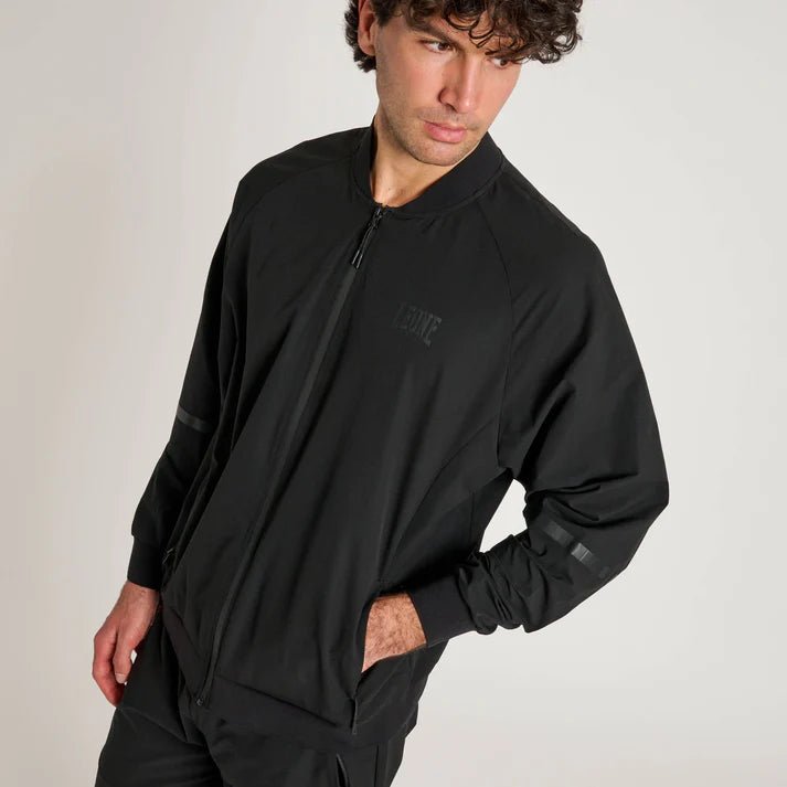 Felpa Leone Black Lion Lightweight Tecnica con Zip - Fight Club Store