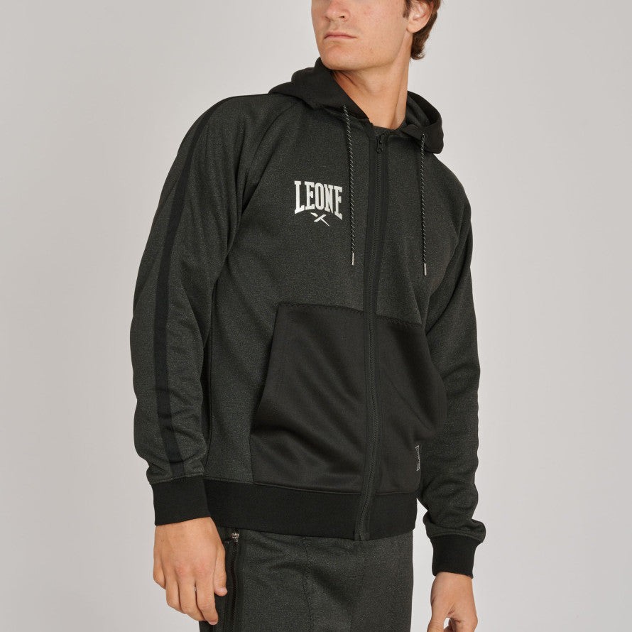 Lion Melange Hoodie with Zip