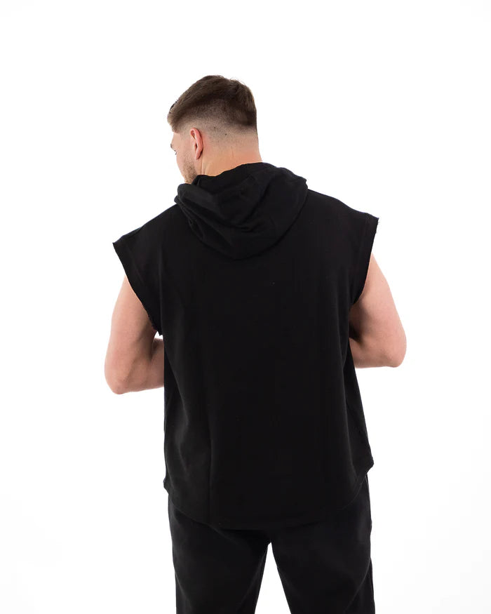 Metal Boxe ärmelloser Kapuzenpullover – Lockerer Schnitt