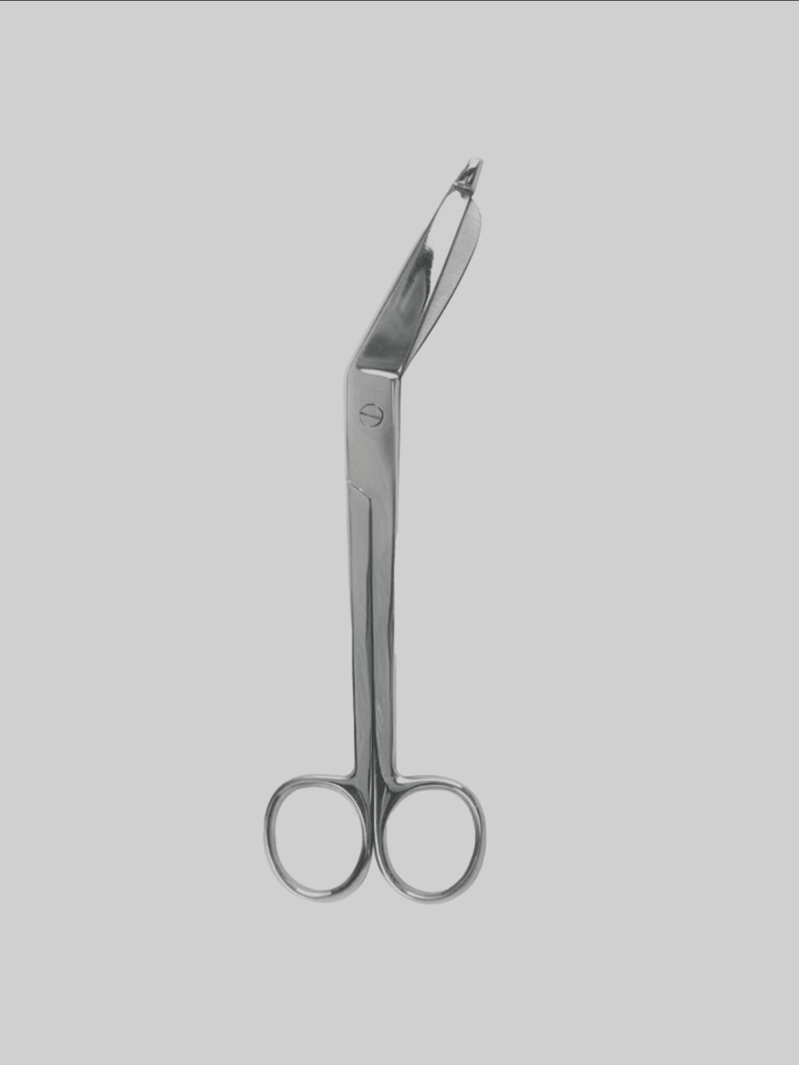 Professional steel scissors for quickly cutting sports bandages and tapes