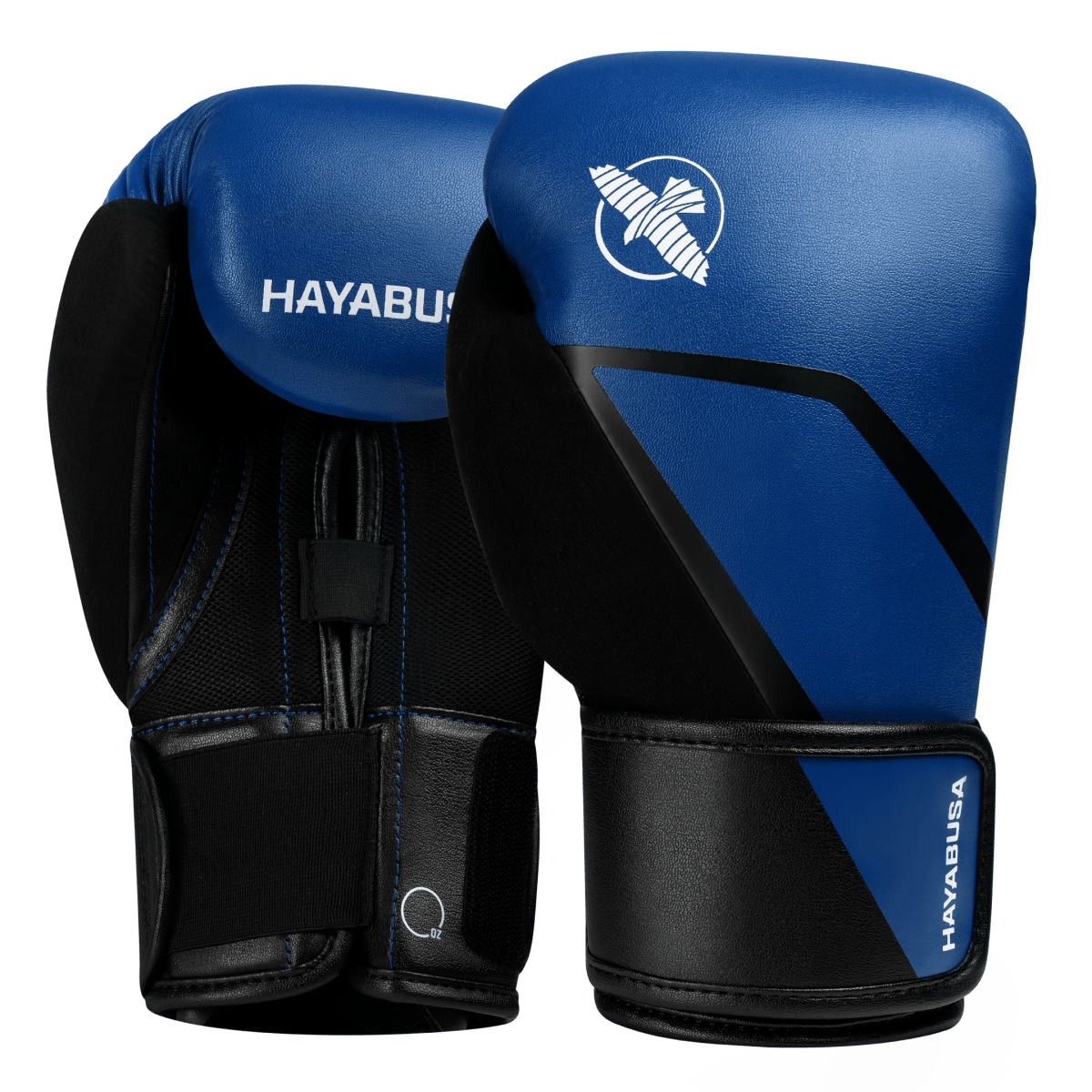 Paire de gants de boxe Hayabusa E1 bleu cobalt avec bordure noire