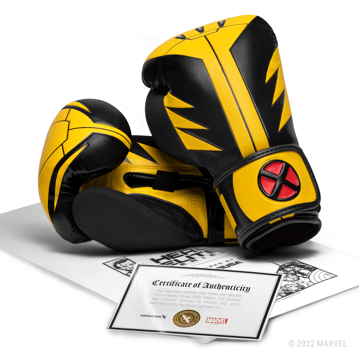 Officiellt äkthetsintyg för Hayabusa X Marvel-samarbetet för Wolverine-handskarna