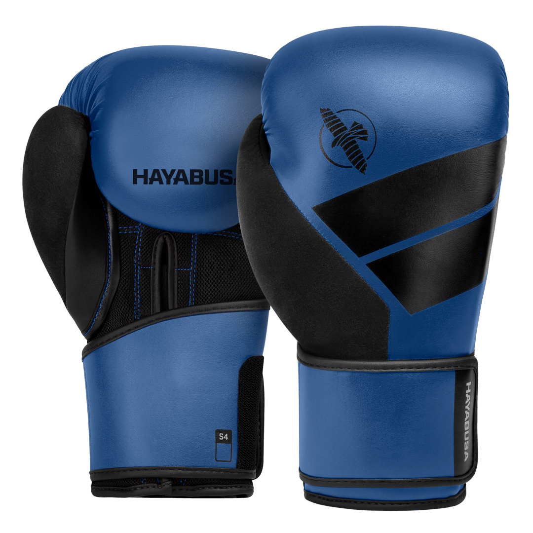 Par de luvas de boxe azuis Hayabusa S4 para iniciantes