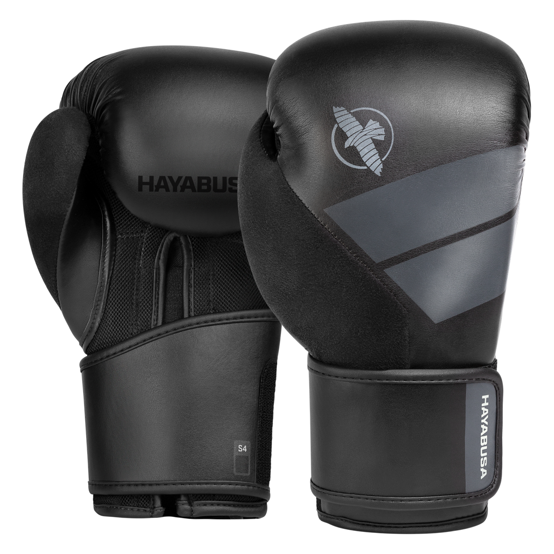 Paio di guantoni da boxe Hayabusa S4 neri per allenamento e fitness