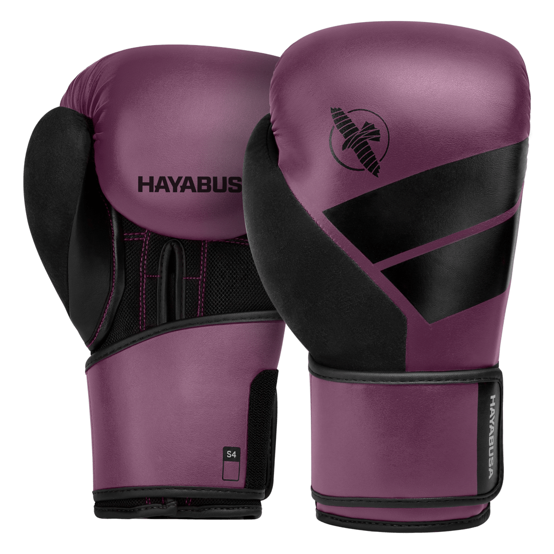 Par de luvas de boxe Hayabusa S4 na cor vinho bordô