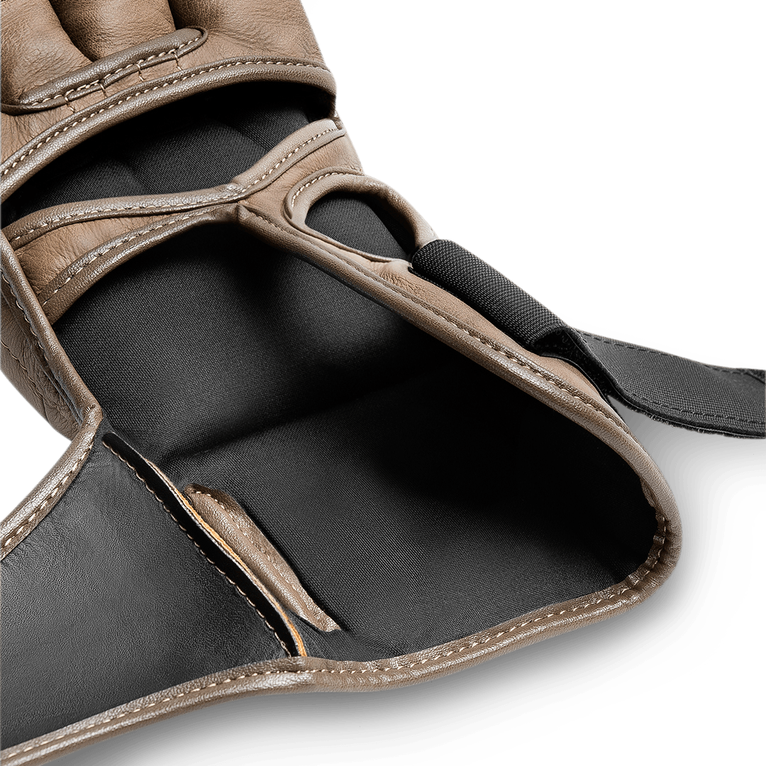 Close-up of the Hayabusa T3 LX gloves' patented Dual-X closure system, superior wrist support