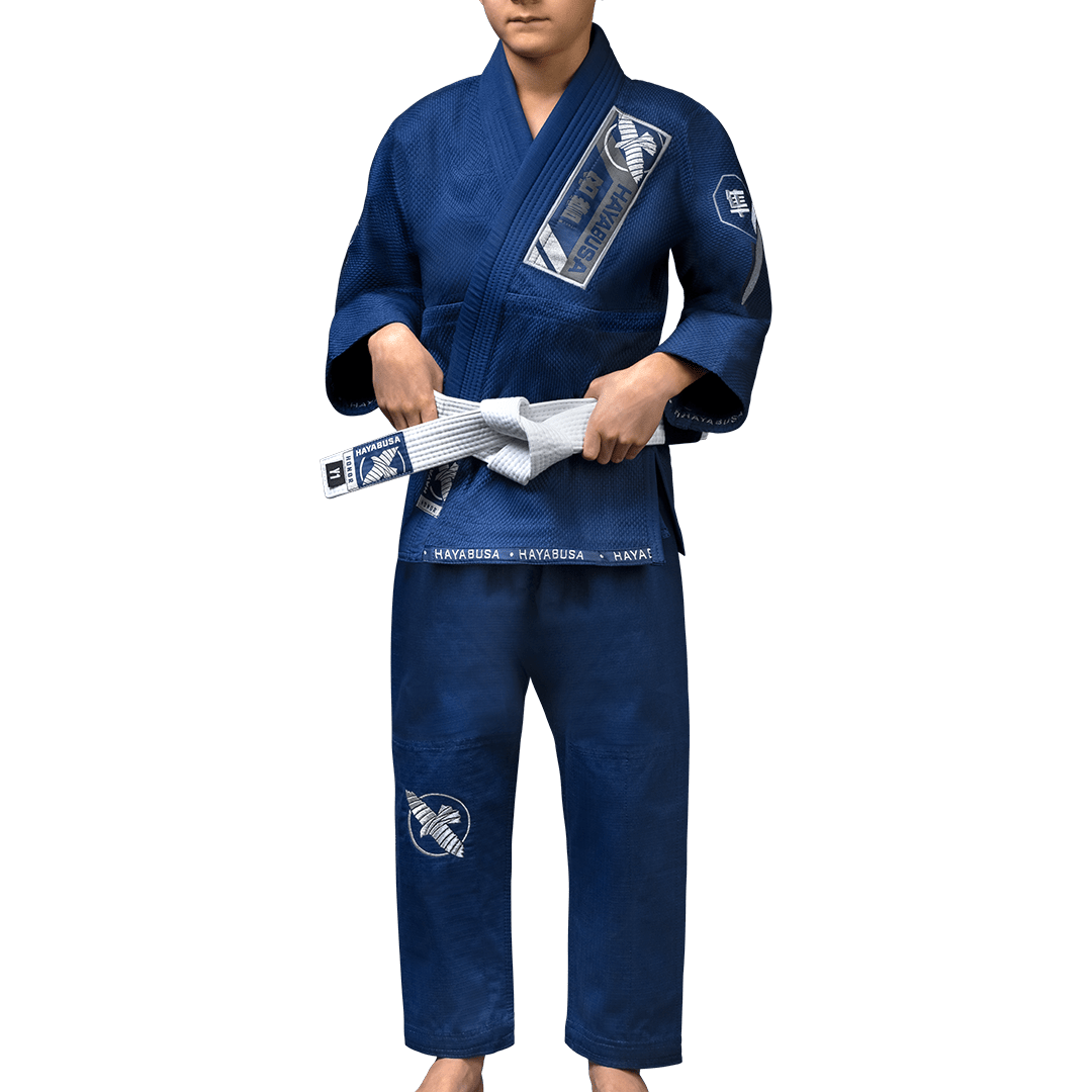 BJJ Hayabusa Ascend Youth kimono i marinblått för barn och tonåringar