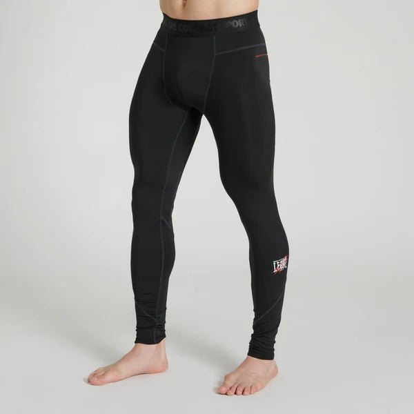 Vue de face du legging de compression Leone Primal Instinct - Noir