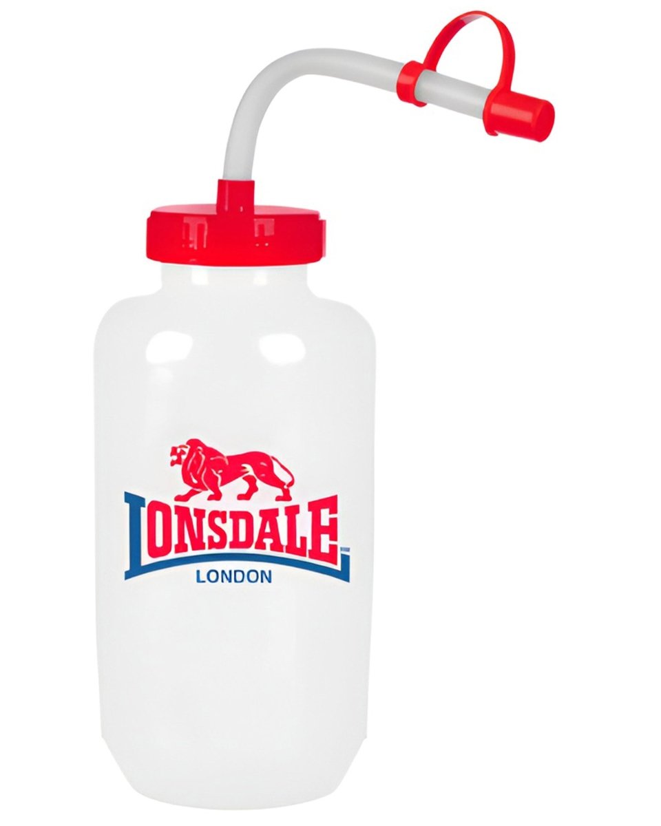 Lonsdale 1 liter professional water bottle with straw