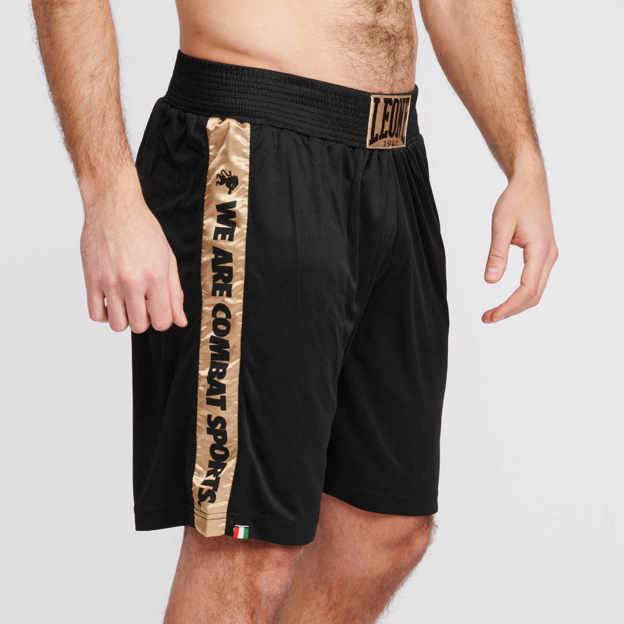 Leone DNA Black Gold Boxing Shorts