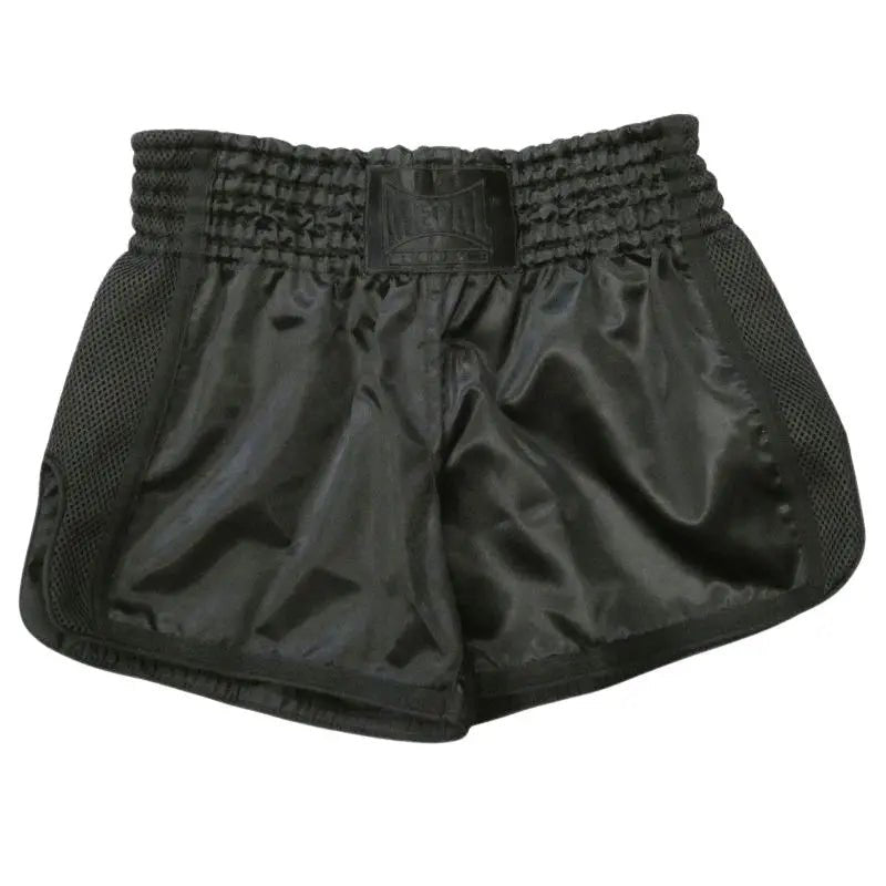Framifrån Kickboxningsshorts Metal Boxing Kick Extrem Svart
