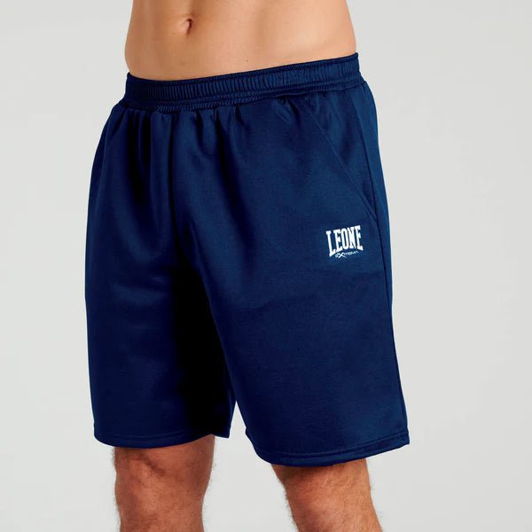 Front view of the Leone 1947 Logo Cool Touch Shorts in dark navy