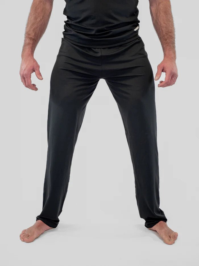 Front detail black French boxing pants Metal Boxe high flexibility