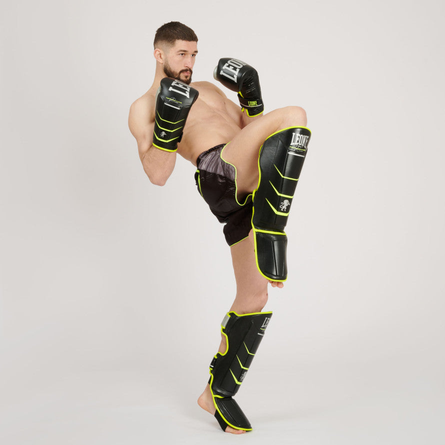 Leone Revo Fluo Shin Guards