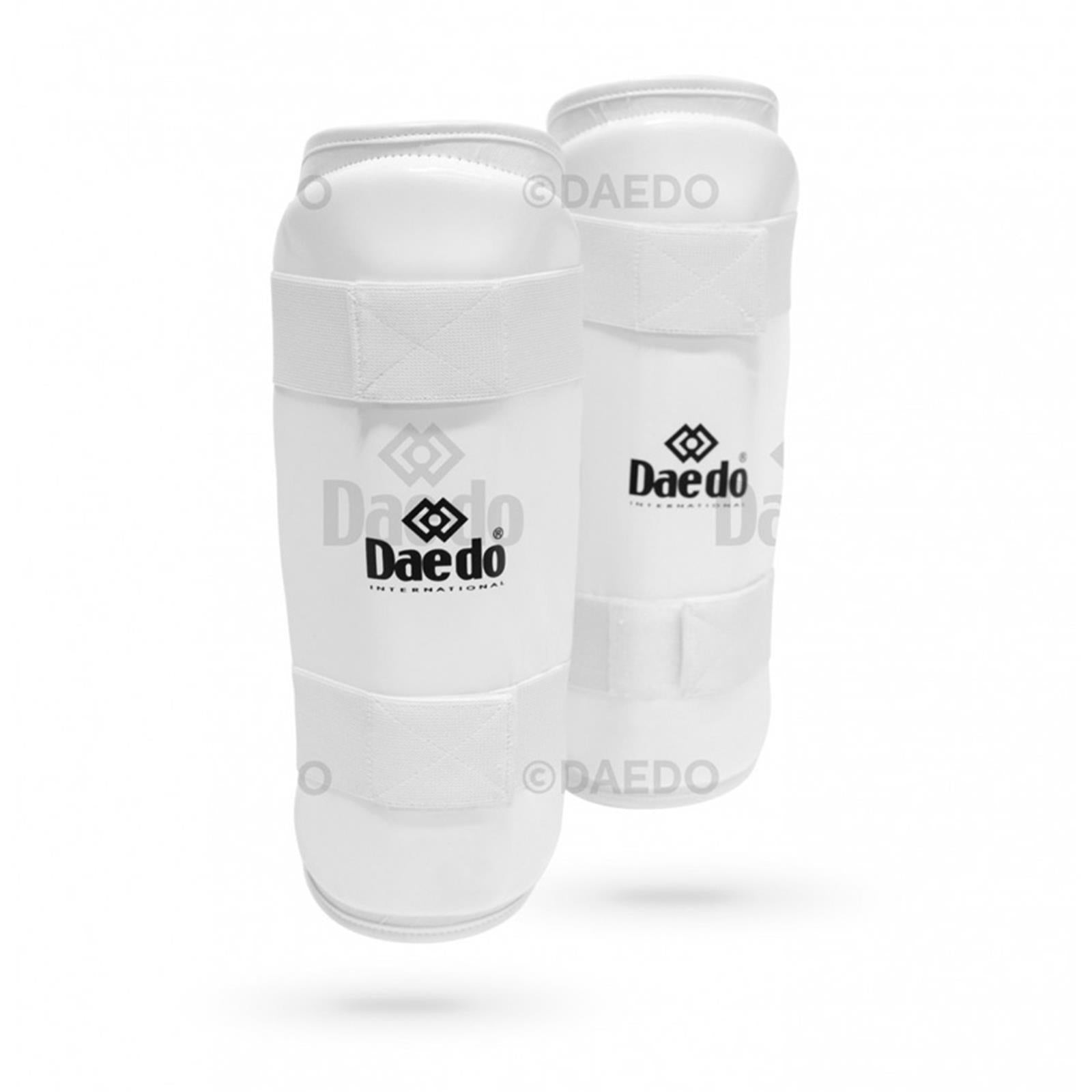 White Footless Shin Guards