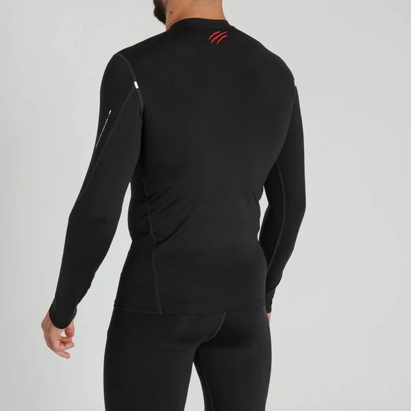 Rear view of the black Leone Primal Instinct rashguard with ventilated panels