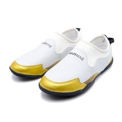 Scarpe da Allenamento Tae Bianco Oro senza Lacci - Fight Club Store