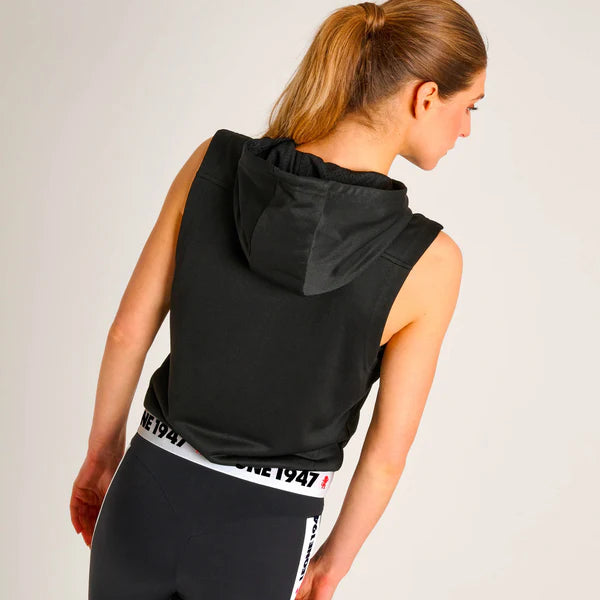 Leone Camiseta de mujer con capucha a rayas 47