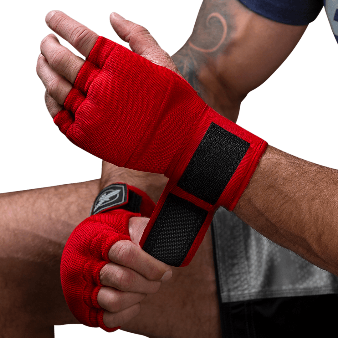 Red Hayabusa Quick Wrap liner worn with a relaxed Mexican style band