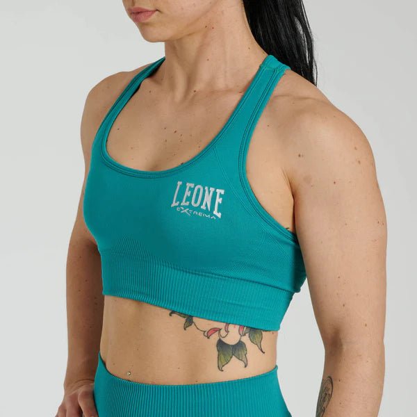 Framifrån av den kricka Leone Logo Seamless teknisk topp