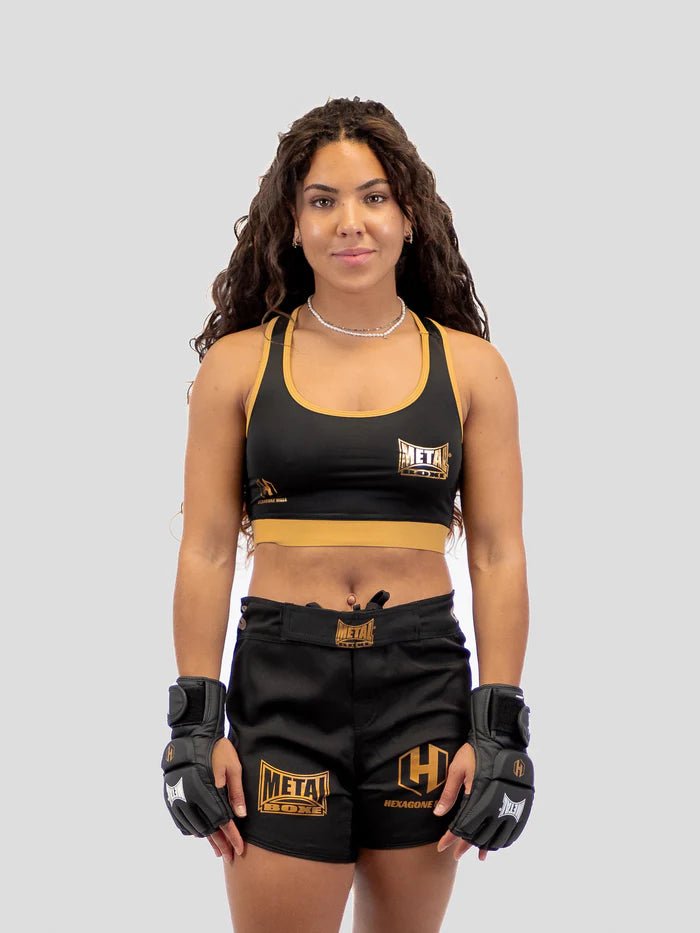 Front view sports top Metal Boxing Hexagon MMA official design for fighting
