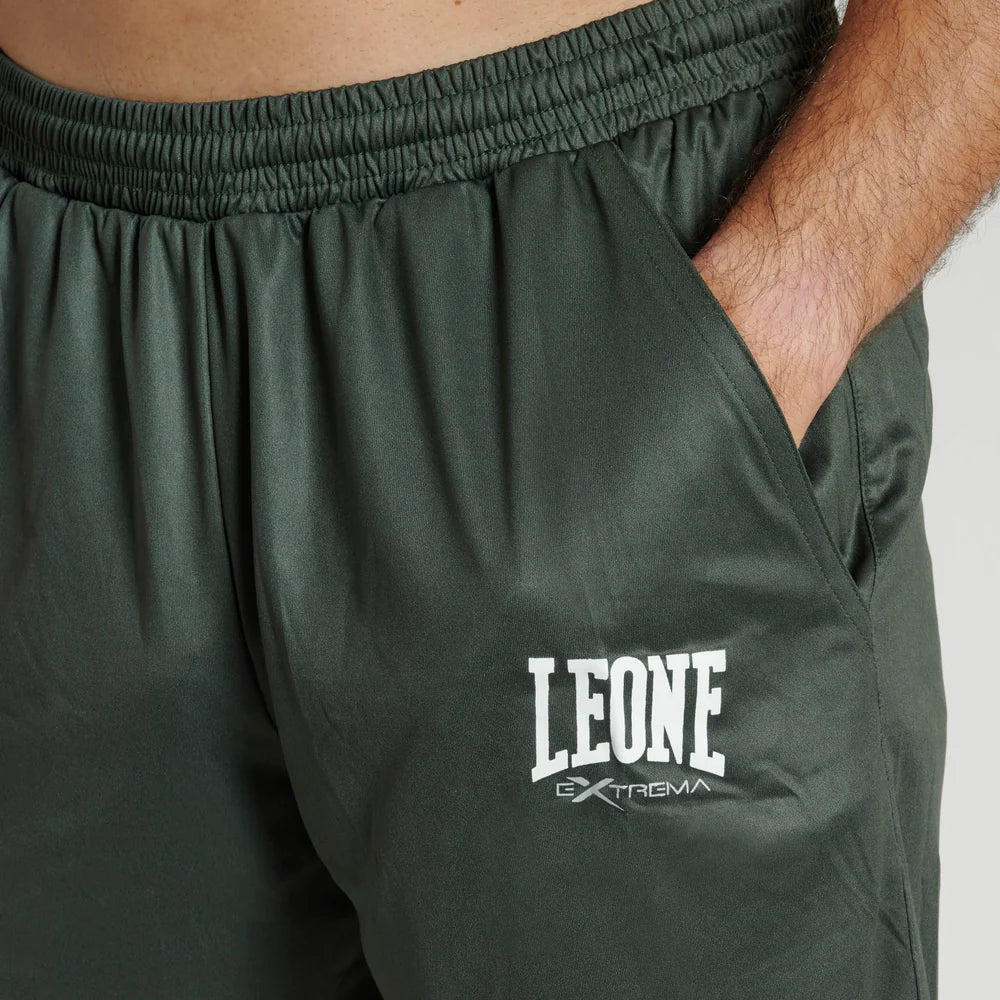 Pantaloncini Leone Logo Outdoor | Shorts Training Lifestyle Verde e Nero
