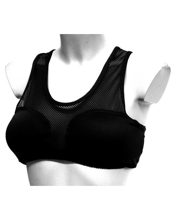 Chest protector with top and removable cups