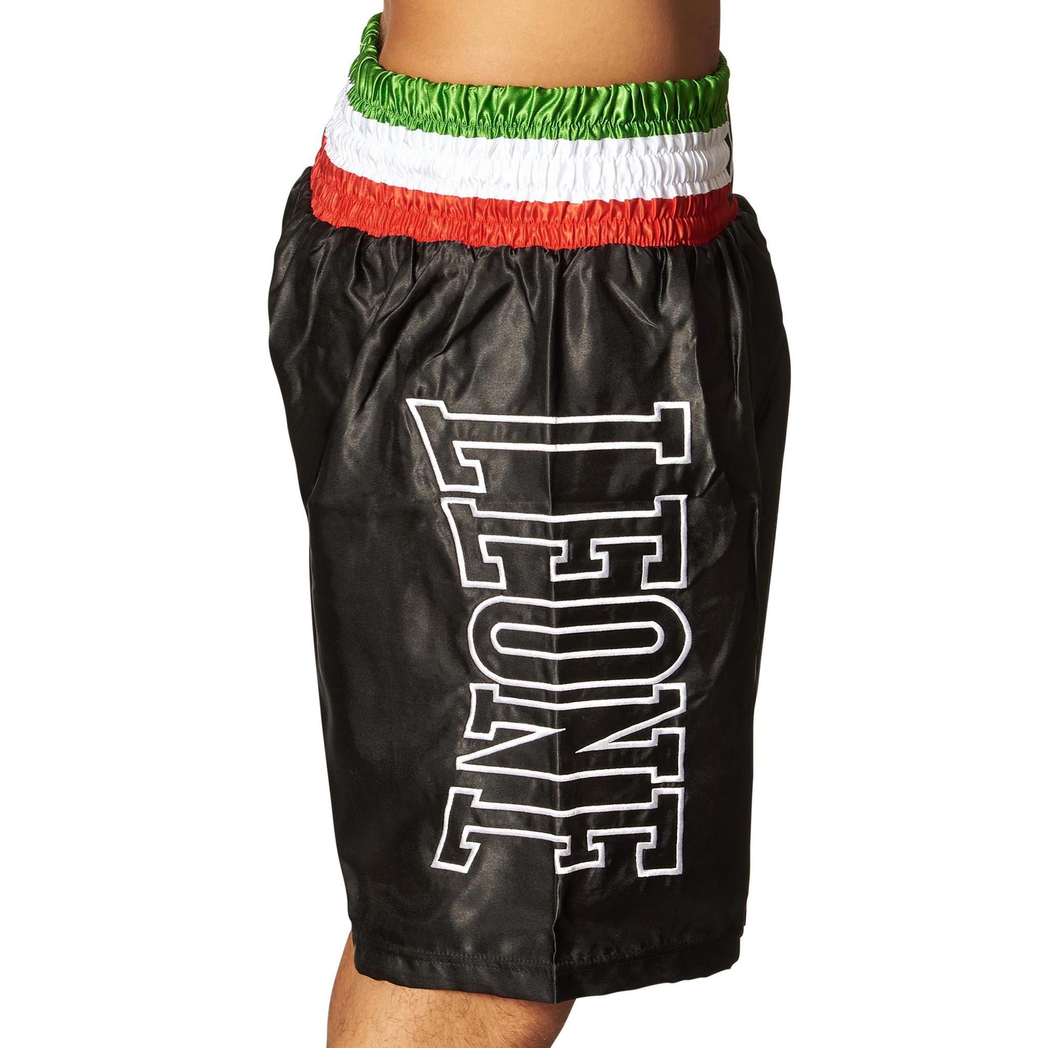 Leone Boxing Shorts with Tricolour Band