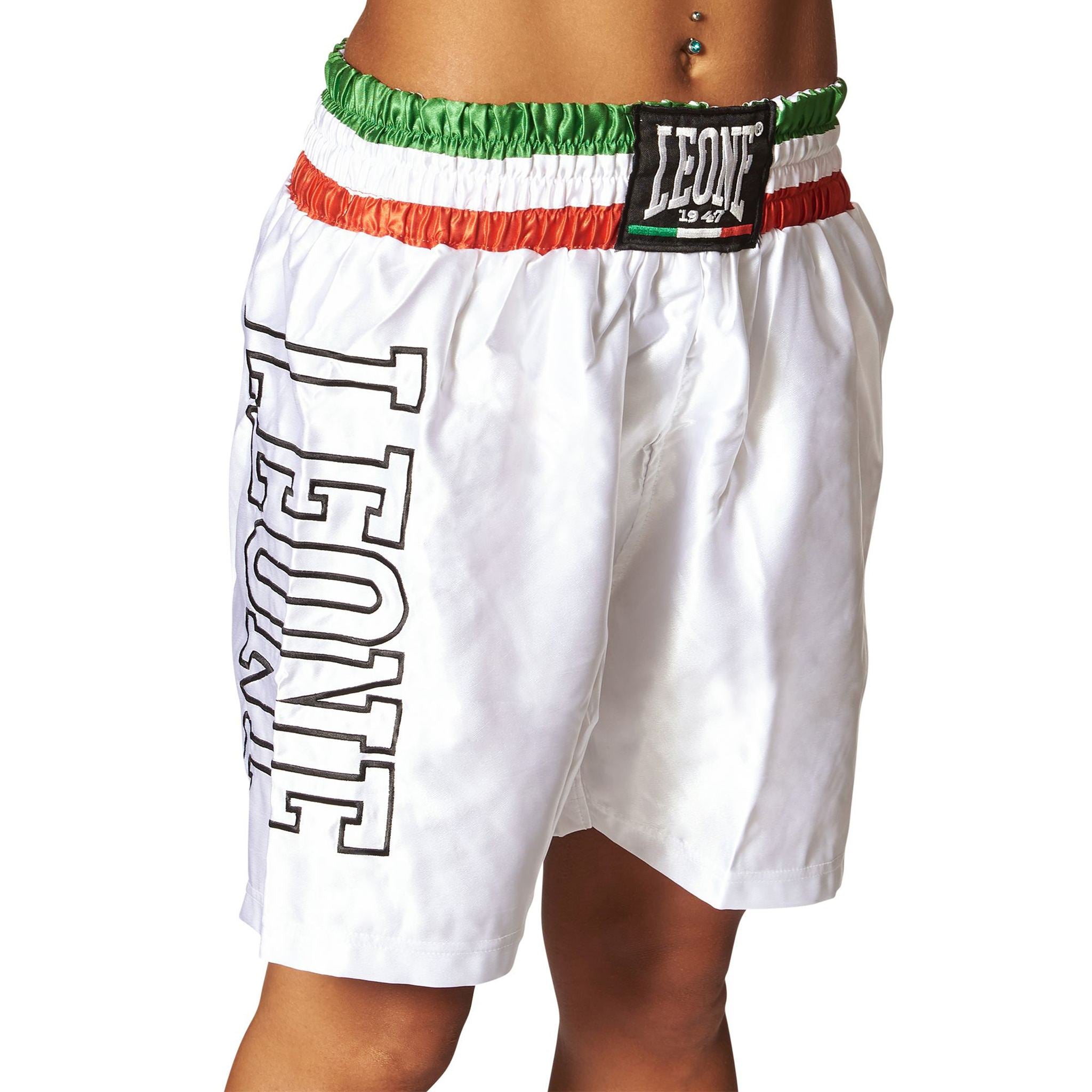 Leone Boxing Shorts with Tricolour Band