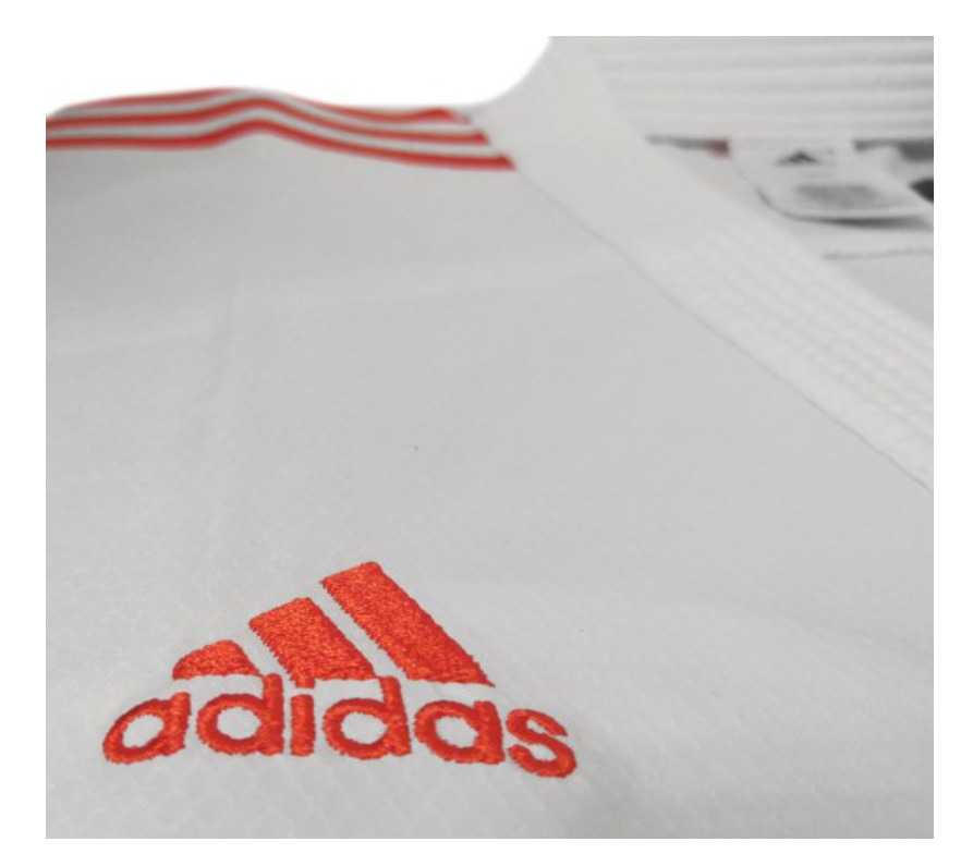 Adidas Adlight Primegreen Karate Gi with Red Stripes