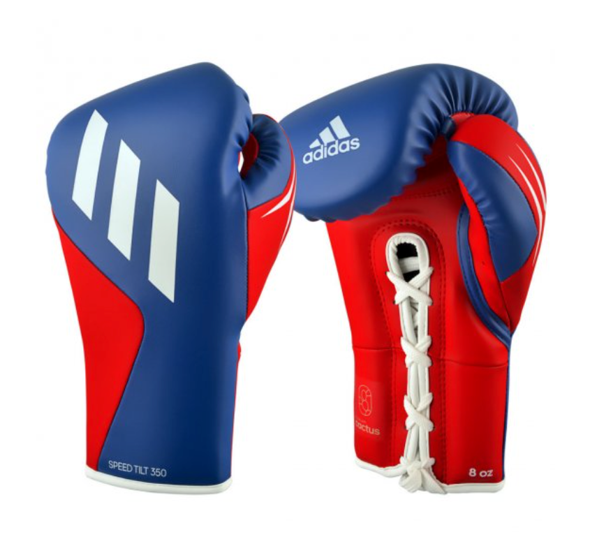 Guantoni Adidas Speed TILT 350 PRO Training Lacci Blu Rosso