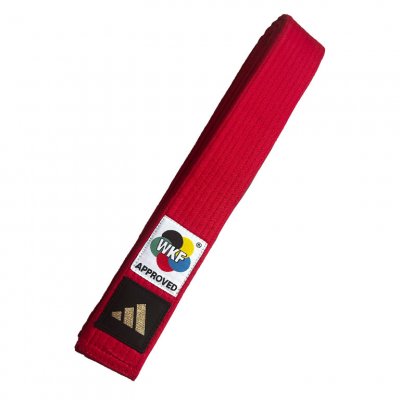Cintura Karate Adidas WKF Rossa Blu