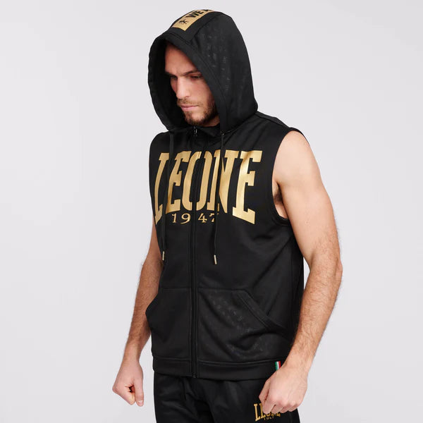 Lion Sleeveless Hoodie with DNA Zip