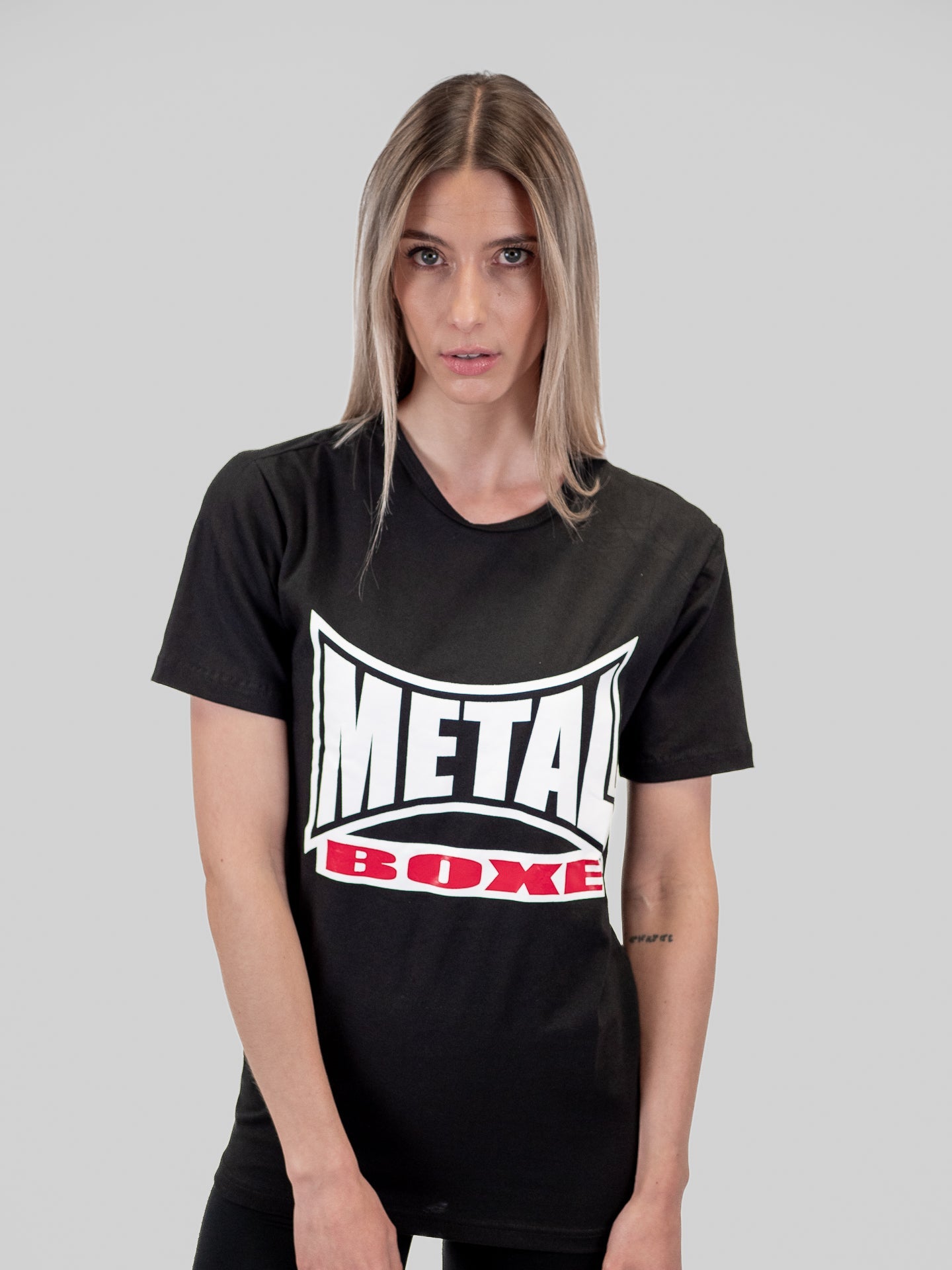 Women's Visual Boxing Metal Boxing T-shirt
