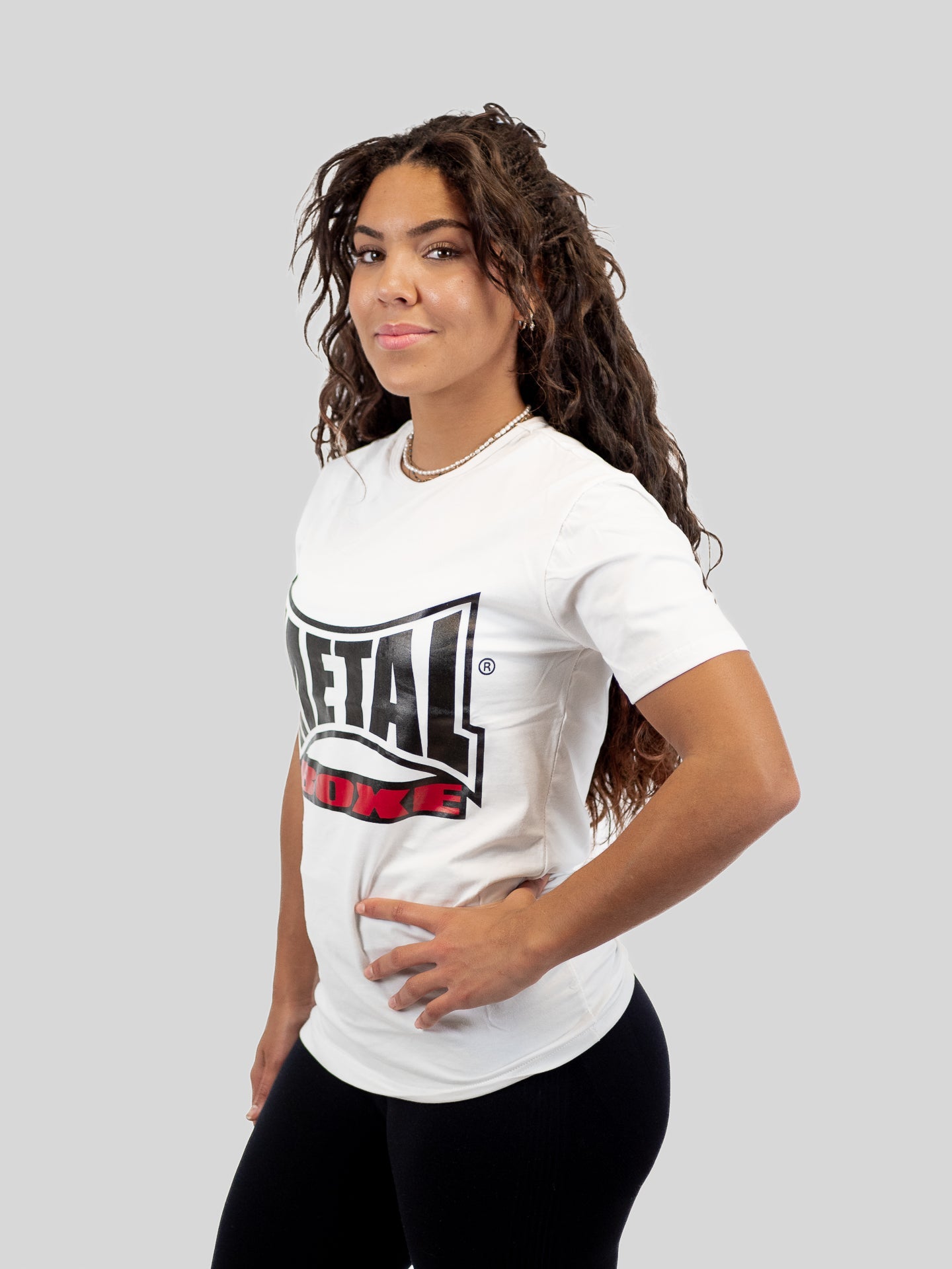 Women's Visual Boxing Metal Boxing T-shirt