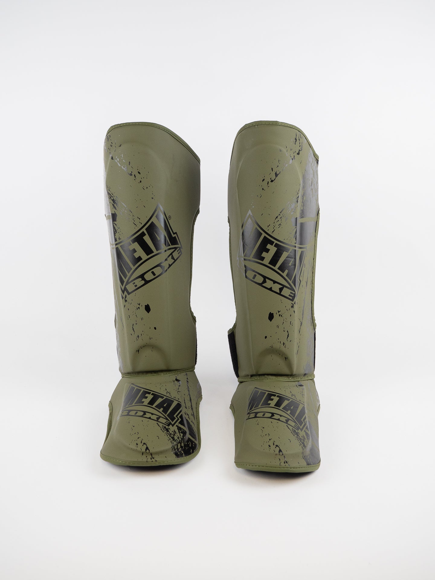Espinillera con protector de pie Muay Thai Metal Boxe Blade