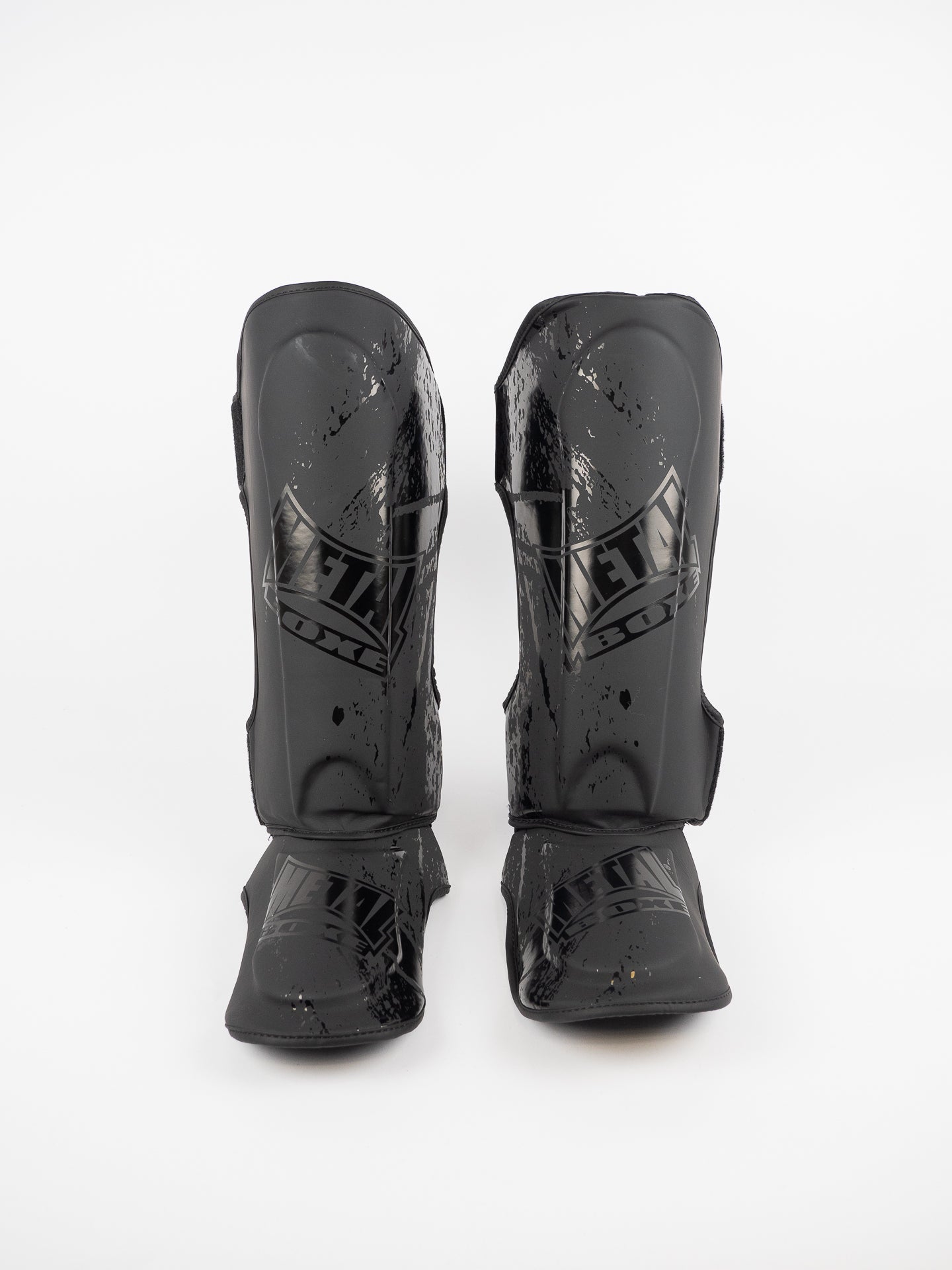 Espinillera con protector de pie Muay Thai Metal Boxe Blade