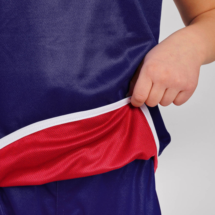 Leone Boxing Tank Top for Kids, Reversible, Red and Blue