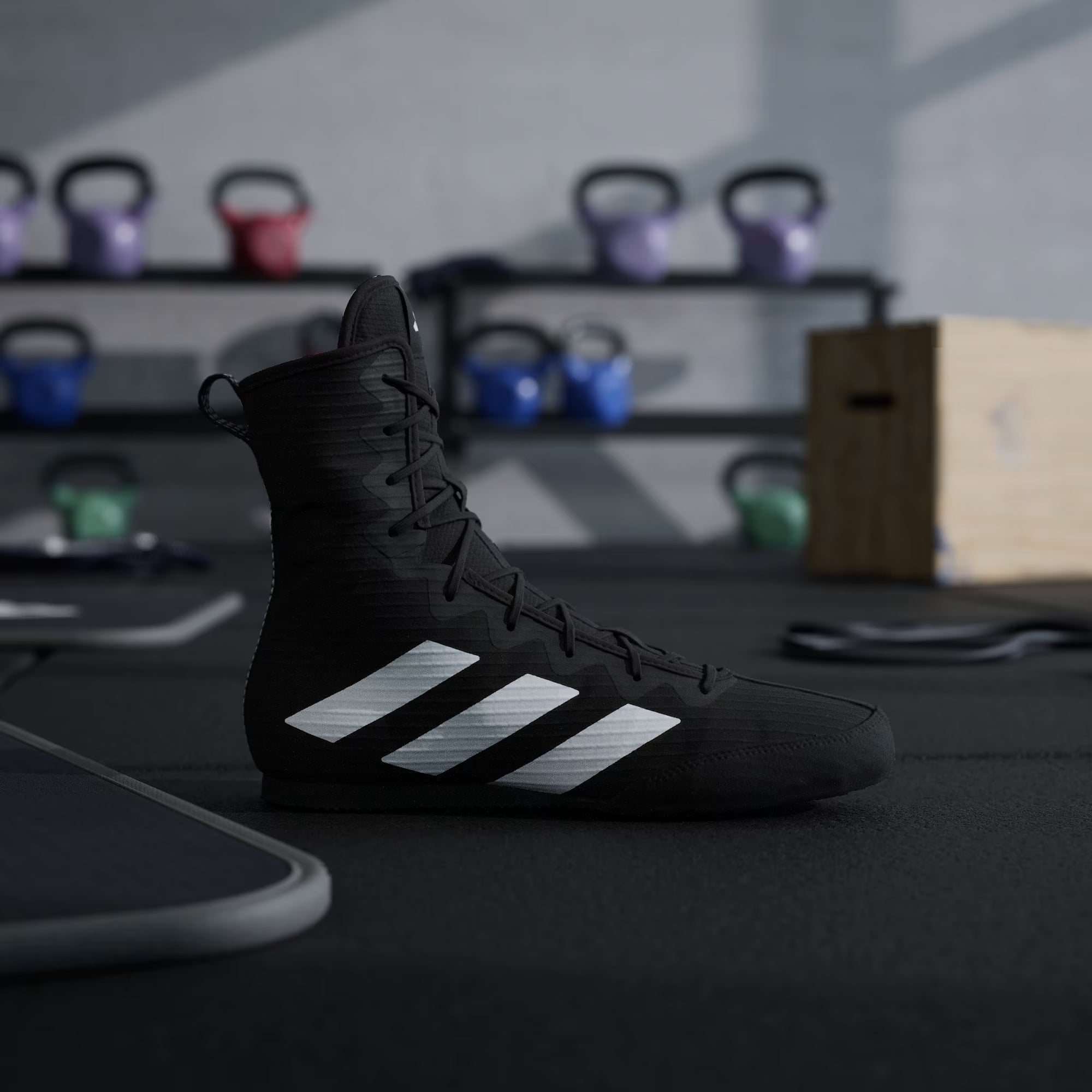 Adidas Box Hog 4 Core Black | Scarpe da Boxe Leggere e Traspiranti