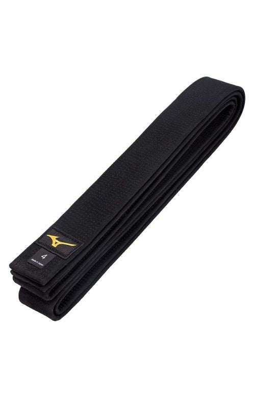 Cintura nera Judo Mizuno Kuro IJF Made in Japan cotone alta qualità