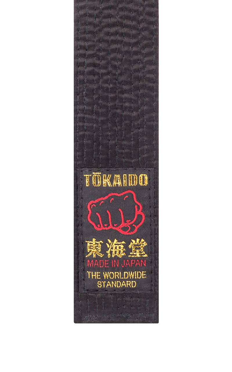 TOKAIDO BLACK SILK BELT made in Japan 