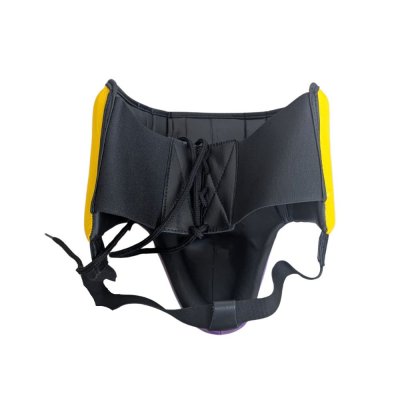Vista posteriore della conchiglia paratutto professionale Adidas Adi Star Pro di colore nero